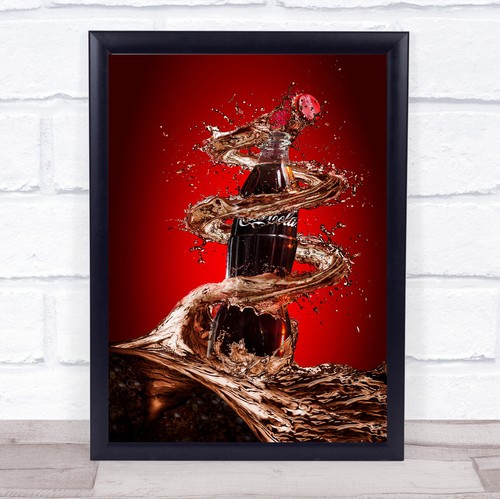 Coca cola splash drink liquid - coca,