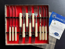 FISH KNIFE & FORK STAINLESS STEEL CUTLERY SET J BILLAM FISH EATERS SHEFFIELD