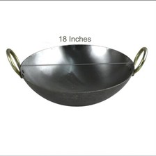 18" Iron Kadai Karahi Heavy