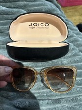 Joico Vintage Cats Eye 60s Style Sunglasses Frosted Pink Frame Tint With Case