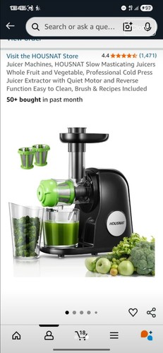 Slow juicer cold press - slow,