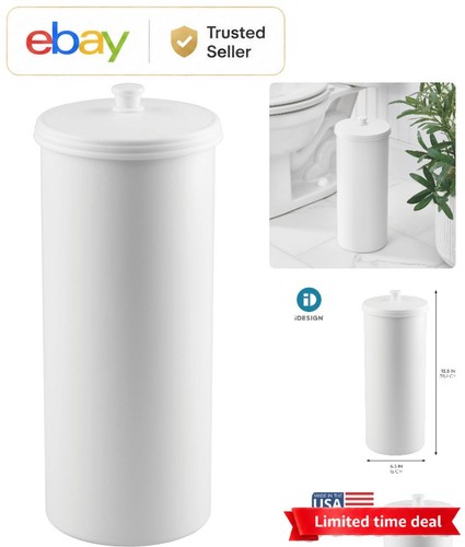 White freestanding toilet roll - freestanding,