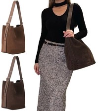 Suede & Leather Shoulder