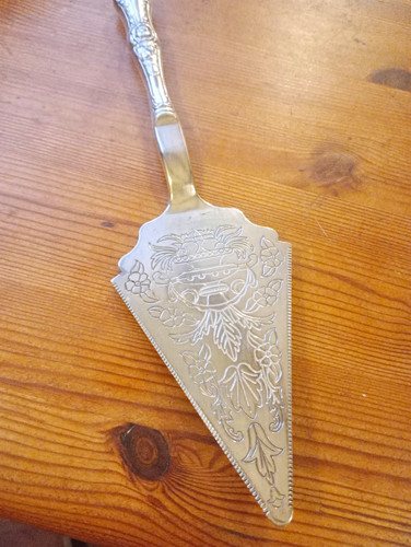 Silver plate engraved floral - silver,