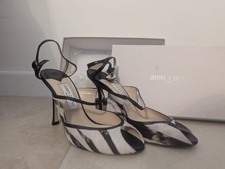Jimmy Choo Zebra Print Leather