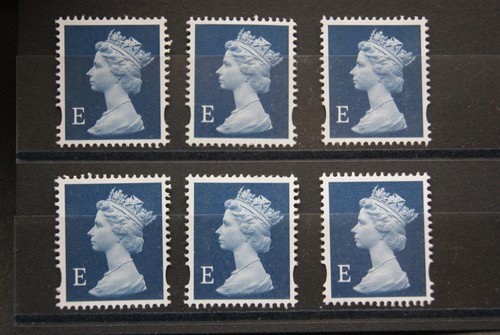 Stamps qe2 machin e - stamps., 6x