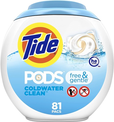Tide pods liquid - tide, laundry