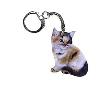 Tortoiseshell Kitten Keyring -
