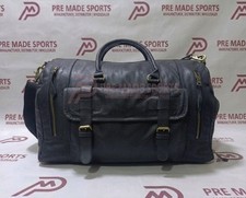 Mens bag leather duffle travel - leather,