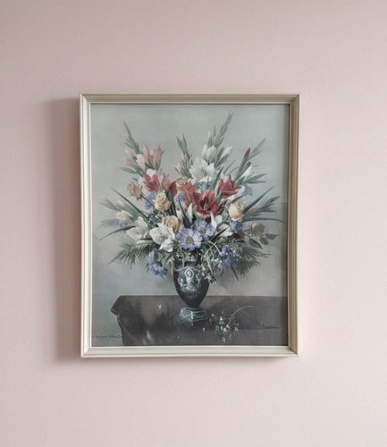 Vintage framed print - print,