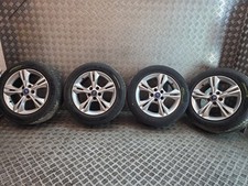 FORD FOCUS MK2 MK3 ALLOY WHEELS 3 GOOD TYRES 205/55 R16 CM5C1007DA FAST P&P