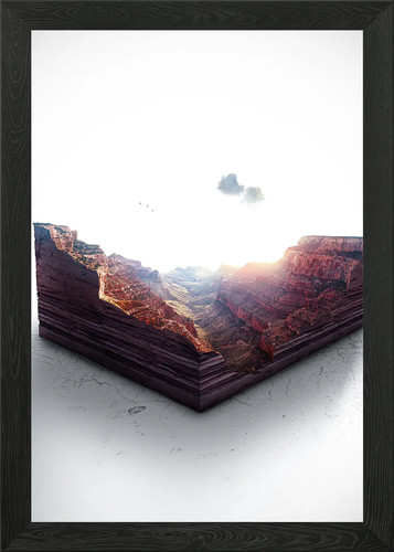 Grand canyon microworld - microworld, framed