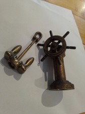 Vintage Brass SHIPS WHEEL