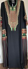 Black embroidered kaftan - black,