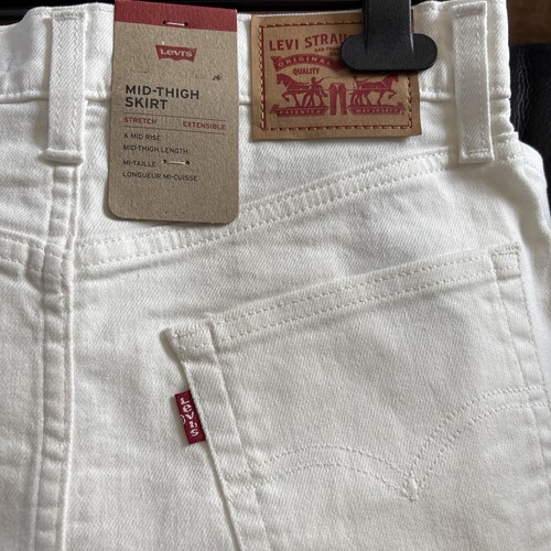 Levi mid thigh denim - thigh, skirt