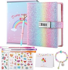 Rainbow diary with lock for - with,