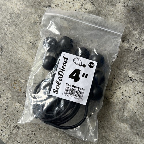 Black inch bungee balls - black,
