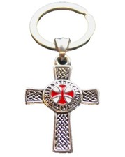 Knights Templar Keyring Silver