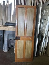 A Small Pitch Pine Door With Stop Shamfer Panels 