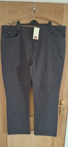 Check stretch jeans black - stretch,