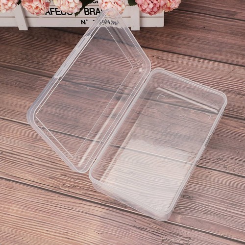 Clear plastic pencil case box - plastic,