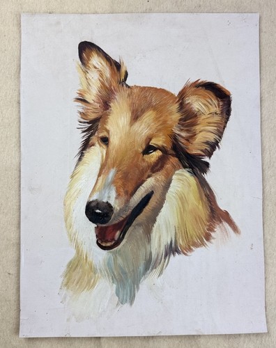 Vintage original rough collie - vintage,