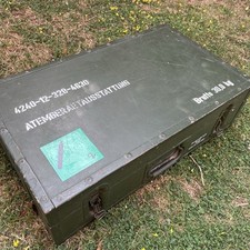 RARE German Army Military Medical Box Oxygen Bottle Respiratory Transport Box