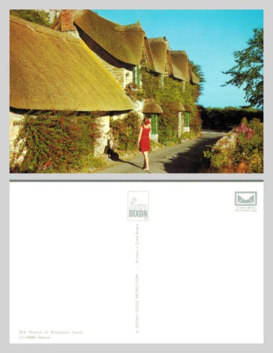 Vintage postcard old thatch - -,