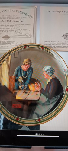 Norman rockwell plate a - norman,