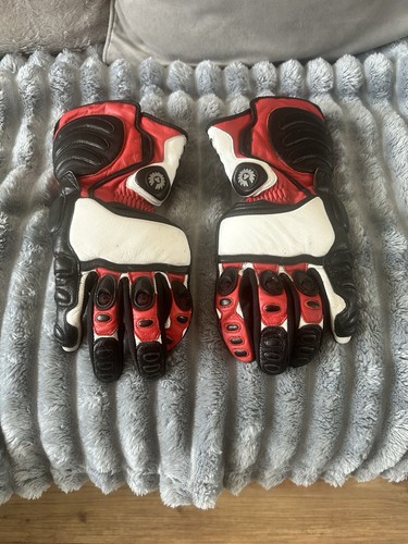 Leather motorcycle gloves - leather,
