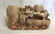 Chinese Soapstone brush pot/