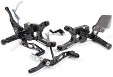 Gilles VCR Adjustable Rearset Kit Black YAMAHA YZF-R1 2007 - 2008