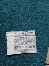 B4d Ephemera 1935 article Barbara Hutton Woolworths heiress to wed reventlow 