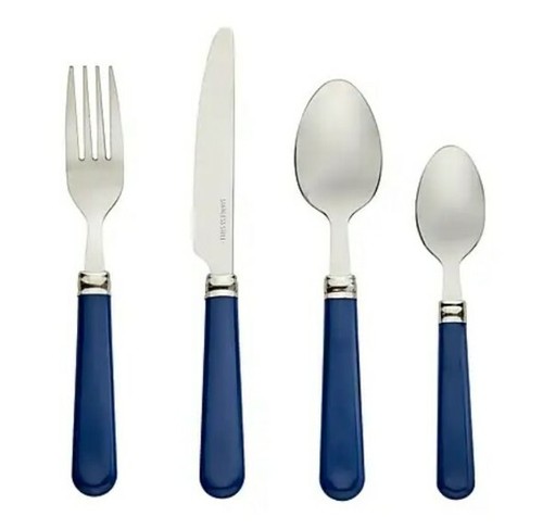 16pc cutlery set navy - navy, blue