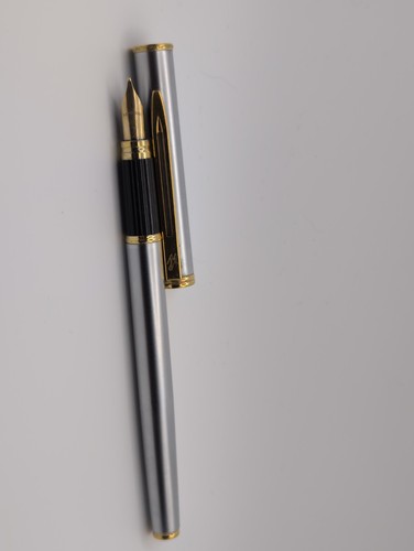 Waterman fountain pen silver - waterman,