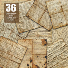 36 Vintage Scrapbook Paper