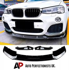 BMW X3 F25 Gloss Black Front Splitter Spoiler Lip M Sport Body Kit 2010-2017