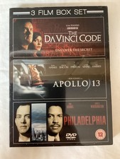 Apollo 13/Philidelphia/The Da Vinci Code (Box Set) (DVD, 2007) - New and Sealed