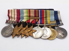 WW2 & LATER MEDAL GROUP PALESTINE GSM KOREA HMS TRIUMPH W A A RAY CPO ROYAL NAVY