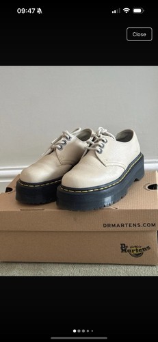 Martens beige brogues size - beige,