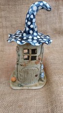 FAIRY/PIXIE HOUSE  HANDMADE  FROM  CERAMIC CLAY.  FOR HOME OR GARDEN.