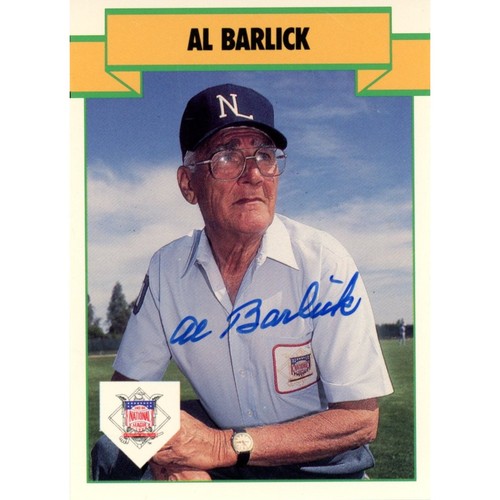 Barlick autographed signed - al, autographed/signed