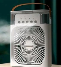 Portable USB Humidifier Fan - 5-Hole Misting Cooling Fan, Desktop Hydro Chiller