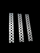 Engineers Steel Metal Punched Perforated Strip Strap 150 x 20 x 1.0mm  Pack of 3