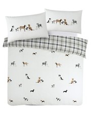 Dogs duvet cover reversible - dogs,