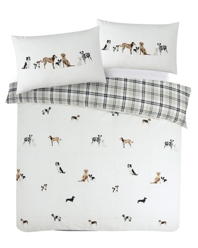 Dogs duvet cover - duvet, reversible