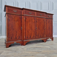 Antique Mahogany Sideboard – Buffet Cabinet Cupboard – Georgian Revival Style