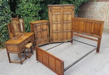 GOOD QUALITY IPSWICH OAK 6 PIECE BEDROOM SUITE