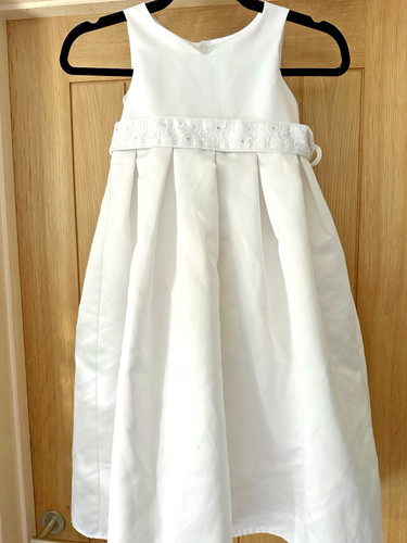 Girls white fit flare - girls, &