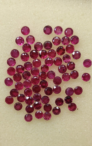 Pieces natural red pink - 10,